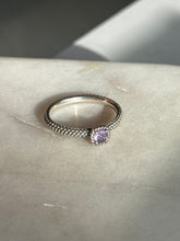 Load image into Gallery viewer, Amethyst Square Sterling Ring Size 10
