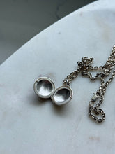 Load image into Gallery viewer, Etched Locket Sterling Silver Necklace 16”
