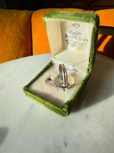 Load image into Gallery viewer, Petit Point Turquoise Sterling Silver Ring Size 6.25
