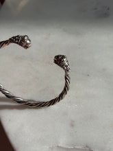 Load image into Gallery viewer, Lion Head Viking Sterling Cuff Bracelet
