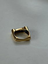 Load image into Gallery viewer, Vintage Modernist 18k Yellow Gold Cabochon Ring Size 7
