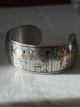 Load image into Gallery viewer, Reed &amp; Barton Damascene Egyptian Cuff Bracelet
