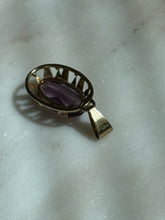 Load image into Gallery viewer, Germany Amethyst 14k Gold 1940s Pendant
