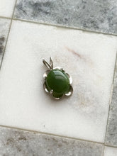 Load image into Gallery viewer, Green Glass Sterling Silver Pendant
