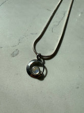 Load image into Gallery viewer, Moonstone Sterling Silver Snake Chain 16”
