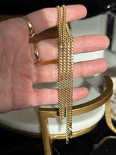 Load image into Gallery viewer, Italian Semi-Solid Gold Vermeil Cuban Curb Chain 22”
