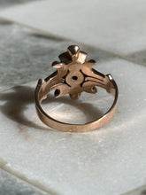 Load image into Gallery viewer, Victorian 14k Gold Pearl Turquoise Ring
