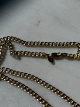 Load image into Gallery viewer, Hollow Italian Light Yellow Gold Vermeil Curb Link Chain 22”
