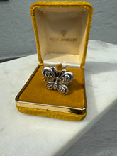 Load image into Gallery viewer, Chunky Butterfly Sterling Silver Ring Size 8.25

