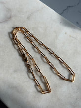 Load image into Gallery viewer, Gold Vermeil Paperclip Chain 18.75”
