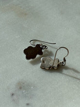 Load image into Gallery viewer, Vintage Turquoise Inlay Sterling Silver Teddy Bear Earrings
