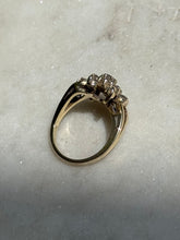Load image into Gallery viewer, Vintage 1980s ‘Exquisite’ Natural Diamond Cluster Ring Size 5.75
