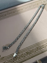 Load image into Gallery viewer, Iced Cuban Curb Link Sterling Silver Chain w/ Box Clasp 16”
