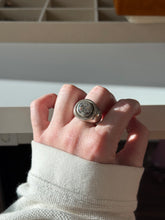 Load image into Gallery viewer, Chunky Quartz Sterling Silver Ring Size 6.5
