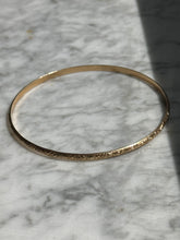Load image into Gallery viewer, Vintage 14k Solid Gold Thin Bangle Bracelet
