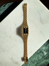 Load image into Gallery viewer, Pierre Cardin Gold Tone Black Face Watch
