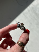 Load image into Gallery viewer, Multistone Sterling Silver Ring Size 8
