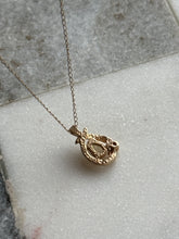 Load image into Gallery viewer, Opal &amp; Diamond 14k Gold Necklace 19”

