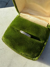 Load image into Gallery viewer, Vintage 1940s Single Cut Diamond Platinum Ring Size 3
