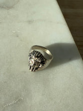 Load image into Gallery viewer, Egyptian Pharaoh Sterling Silver Ring Size 5.75

