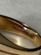 Load image into Gallery viewer, Ruby &amp; Diamond Solid 14k Yellow Gold Ring Size 8.5
