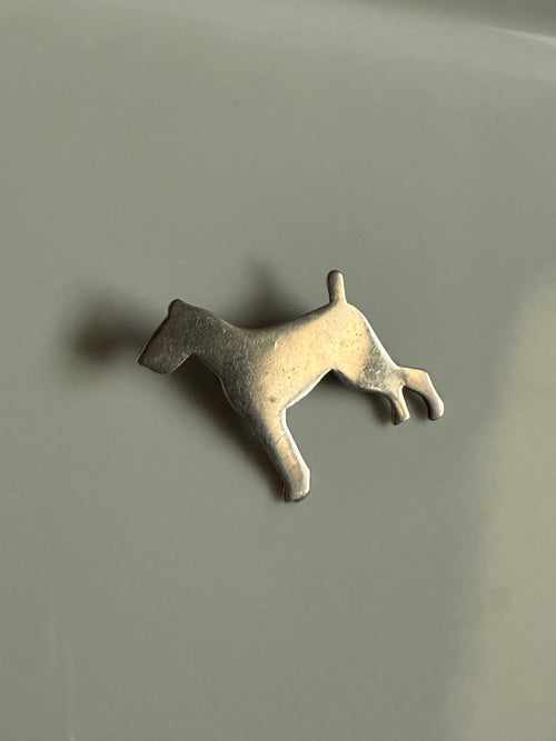 Airedale Terrier Sterling Silver Brooch