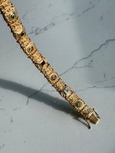 Load image into Gallery viewer, Chunky Gold Vermeil Multi-Gemstone Bracelet 7.25”
