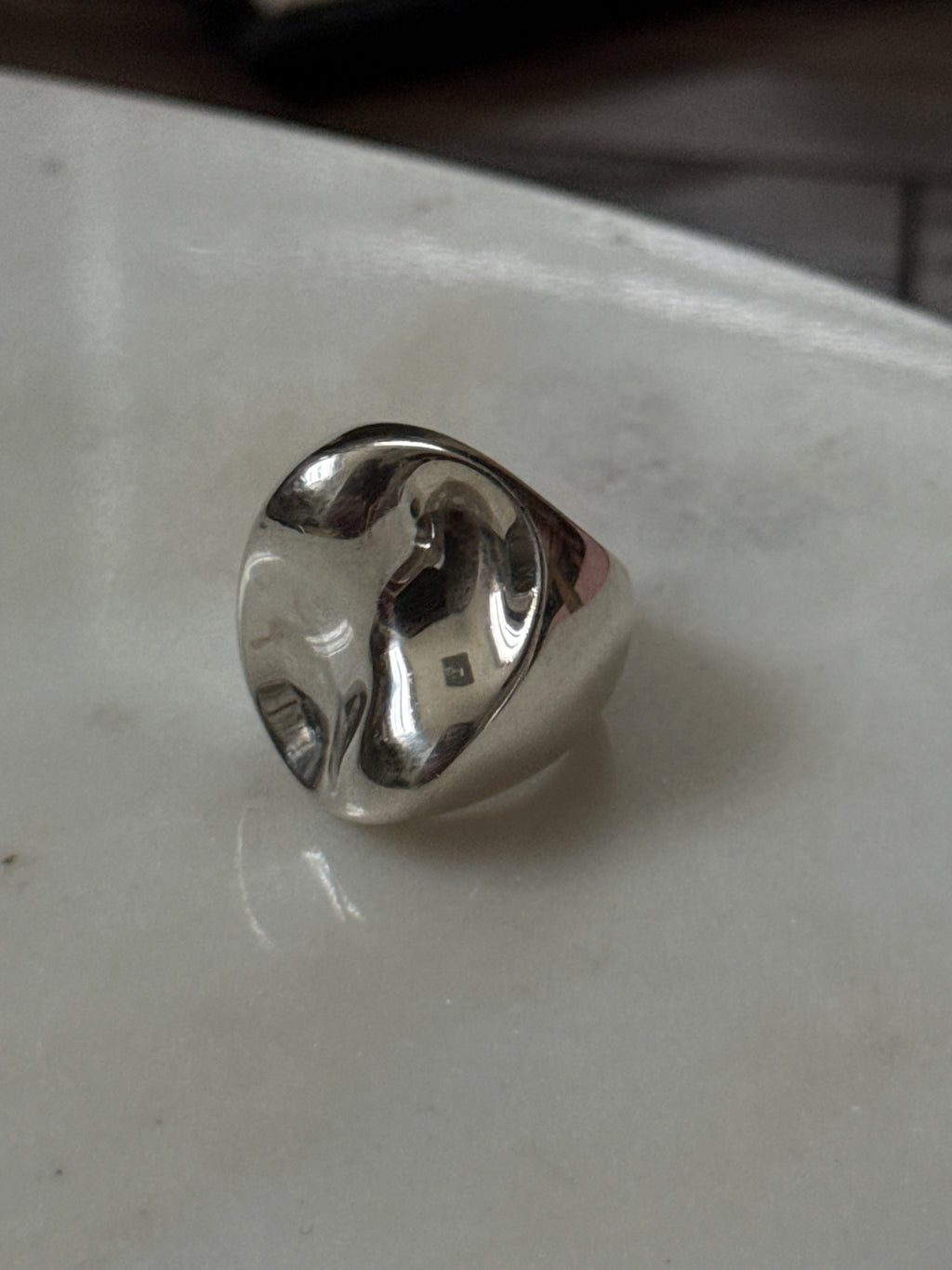 Chunky Sterling Silver Ring Size 7