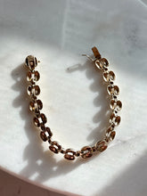 Load image into Gallery viewer, Gold Vermeil Panther Link Bracelet 7.25”
