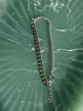 Load image into Gallery viewer, Sterling Half Cuban Half Tennis Bracelet

