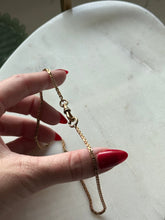 Load image into Gallery viewer, Midcentury 1/20 12k Rosey Gold Fill Watch Chain 13.5”
