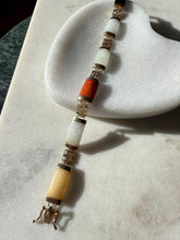 Load image into Gallery viewer, Jade Gold Vermeil Bracelet 7.25”
