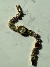 Load image into Gallery viewer, Vintage Goldtone Slider Charm Wrist Watch
