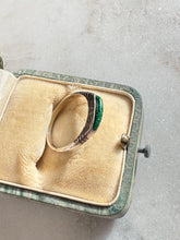 Load image into Gallery viewer, Green Crushed Turquoise Sterling Silver Ring Size 8.25
