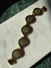 Load image into Gallery viewer, Chunky Gold Plated Coin Bracelet 7.5”
