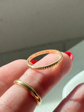 Load image into Gallery viewer, Vintage 14k Solid Yellow Gold Band Size 6
