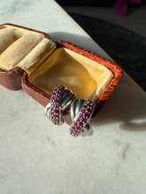 Load image into Gallery viewer, Ruby Sterling Silver Push Back Earrings
