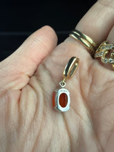 Load image into Gallery viewer, Fire Opal Two-Tone 14k Gold Pendant
