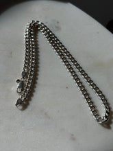 Load image into Gallery viewer, Italian Hollow Sterling Silver Curb Link Chain 18”
