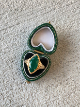 Load image into Gallery viewer, Emerald Green Gold Vermeil Statement Ring
