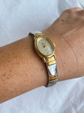 Load image into Gallery viewer, Oval Two-Toned Timex Vintage Expansion Watch
