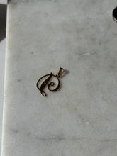 Load image into Gallery viewer, Vintage 14k Yellow Gold ‘D’ Initial Pendant
