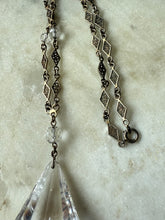 Load image into Gallery viewer, Antique Sterling Crystal Necklace
