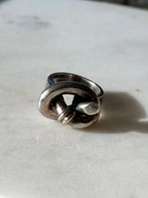 Load image into Gallery viewer, Sterling Silver &amp; 14k Gold Knot Ring Size 7.75
