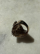 Load image into Gallery viewer, Iced Out Chunky Gold Vermeil Ring Size 5
