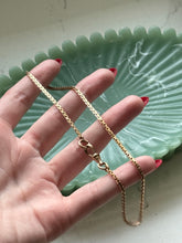 Load image into Gallery viewer, Midcentury 1/20 12k Rosey Gold Fill Watch Chain 13.5”
