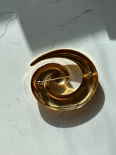 Load image into Gallery viewer, Monet Gold Plated Vintage Spiral Brooch
