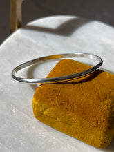 Load image into Gallery viewer, Thin Solid Sterling Silver Bangle Bracelet
