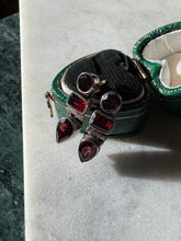 Load image into Gallery viewer, Vintage Garnet Sterling Silver Earrings

