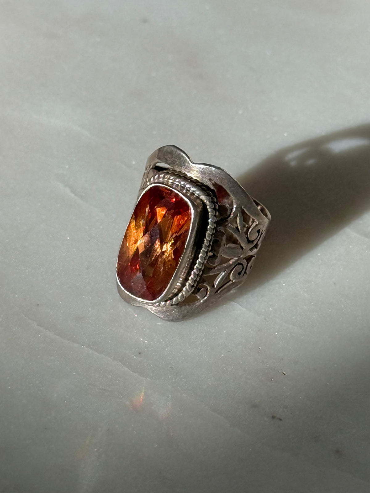 Azotic Topaz Sterling Silver Ring Size 7.25